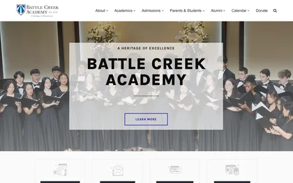 The Battle Creek Academy home page