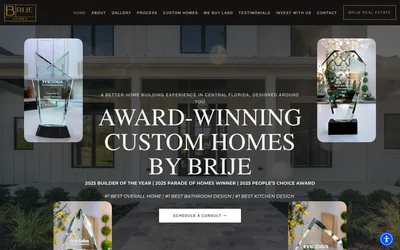 The Brije Homes home page