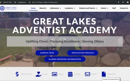 The Great Lakes Adventist Academy home page